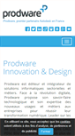 Mobile Screenshot of prodware-innovation-design.fr
