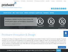 Tablet Screenshot of prodware-innovation-design.fr
